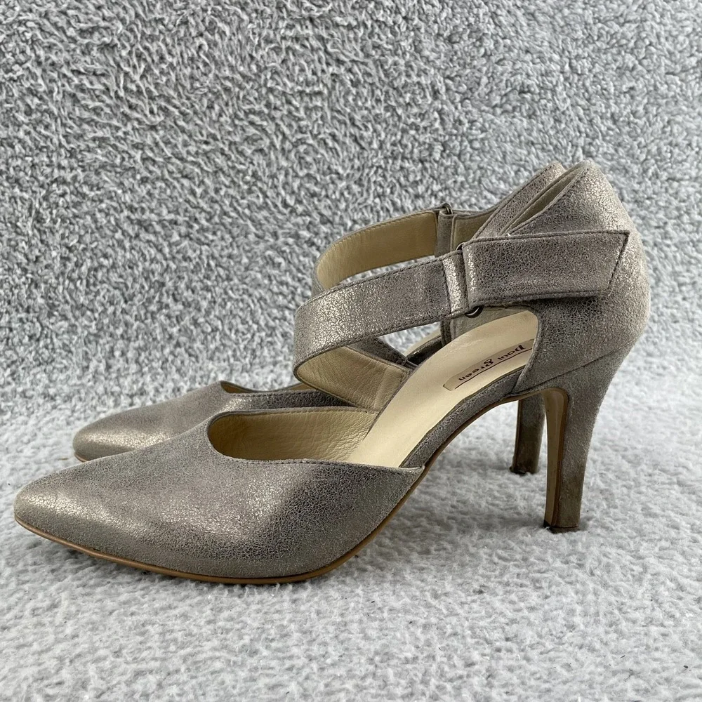Paul Green Nicolette Pump Heels Women's 6‎ Metallic Bronze Leather Corpcore Chic